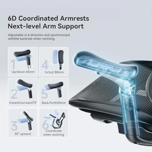 Ergonomic Office Chair with Footrest — Smart Chairs, SIHOO