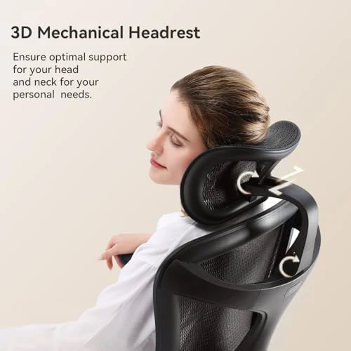 Ergonomic Office Chair with Ultra Soft 3D Armrests and Dynamic Lumbar Support — Smart Chairs, SIHOO
