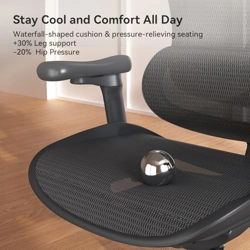 Ergonomic Office Chair with Ultra Soft 3D Armrests and Dynamic Lumbar Support — Smart Chairs, SIHOO