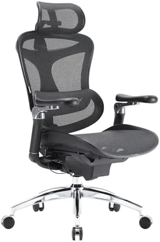 Ergonomic Office Chair with Ultra-Soft 6D Armrests and Dynamic Lumbar Support — Smart Chairs, SIHOO