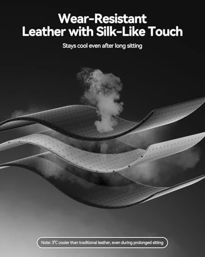 Gaming Chair with Ventilated and Heated Seat, Adjustable Armrests, Lumbar Support, and Footrest — Smart Chairs, AutoFull