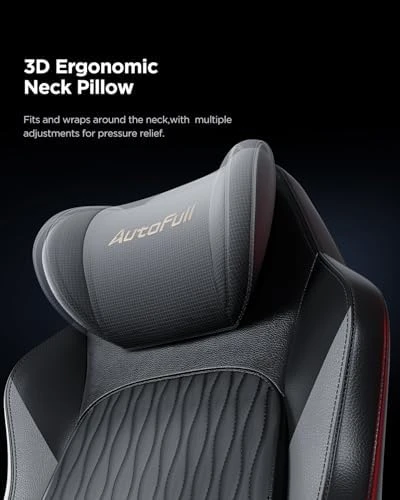 Gaming Chair with Ventilated Heating, Auto-Tracking Lumbar Support, Adjustable Armrests and Footrest — Smart Chairs, AutoFull