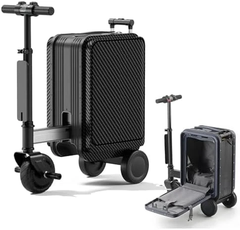 Long-Range Electric Suitcase with Ride-On Scooter — Smart Luggage, Generic