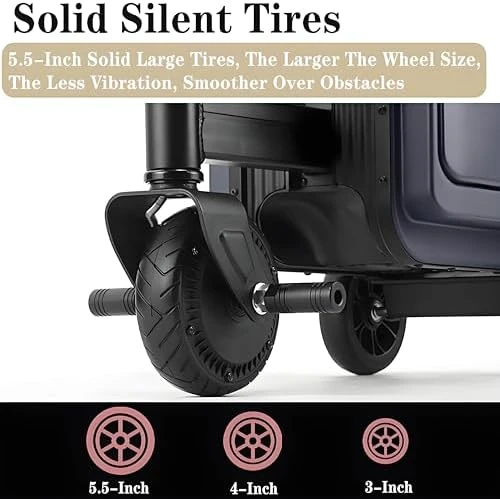 Long-Range Electric Suitcase with Ride-On Scooter — Smart Luggage, Generic