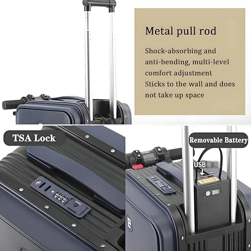 Long-Range Electric Suitcase with Ride-On Scooter — Smart Luggage, Generic