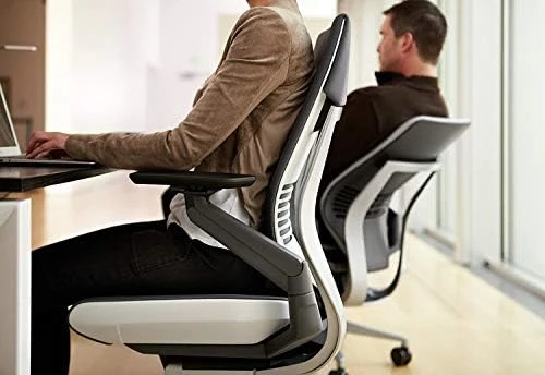 Office Chair with Wheels for Carpet - Ergonomic Work Chair - Comfortable - Intuitive-to-Adjust for Desk - 360-Degree... — Smart Chairs, Steelcase