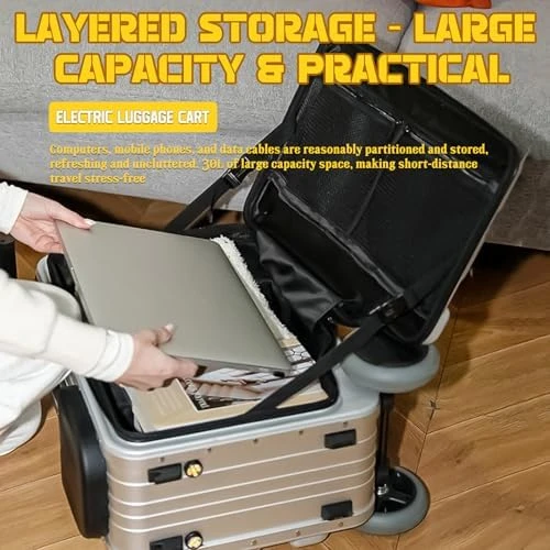 Rideable Electric Luggage 20 Inch Carry-On — Smart Luggage, KONGQXIAA