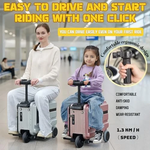 Rideable Electric Luggage Carry-On — Smart Luggage, KONGQXIAA