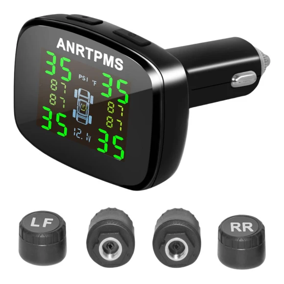 Tire Pressure Monitoring System with Lighter and Temperature Monitor — TPMS, HIMO Group
