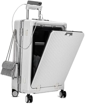 2 Piece Set Aluminium Frame PC Hard Shell Spinner Wheels Luggage — Smart Luggage, feilario