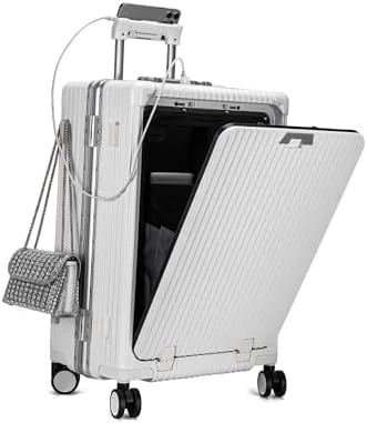 2 Piece Set Aluminium Frame PC Hard Shell Spinner Wheels Luggage — Smart Luggage, feilario