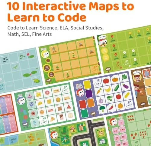 Activity Box with Interactive Cards, Stickers, and Command Cards — Coding Robot, MatataStudio