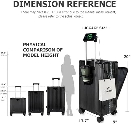 Aluminium Frame Hard Shell Spinner Wheels Luggage — Smart Luggage, feilario