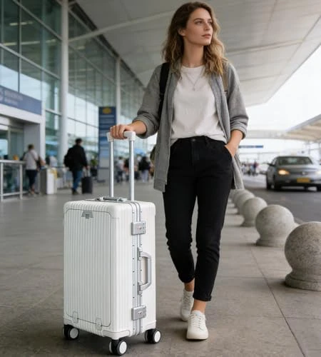 Aluminium Frame Hard Shell Spinner Wheels Luggage — Smart Luggage, feilario