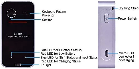 Bluetooth Wireless Laser Projection Virtual Keyboard — Bluetooth Keyboard, MOJO-HOME