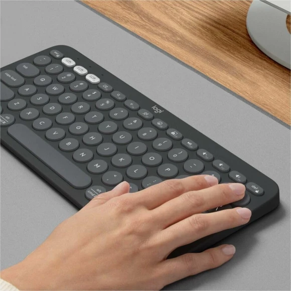 Multi-Device Bluetooth Wireless Keyboard with Customizable Shortcuts — Bluetooth Keyboard, Logitech