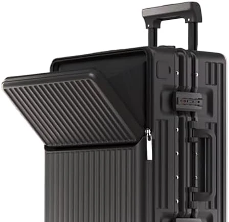 Zipperless Luggage, Aviation Certified, Polycarbonate Aluminum Hardshell, Expandable Carry-On with Spinner Wheels — Smart Luggage, AIWEINY