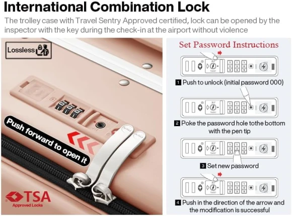 Carry On Luggage with Cup Phone Holder and Charger Hard Shell Suitcase with Spinner Wheels — Smart Luggage, mixi