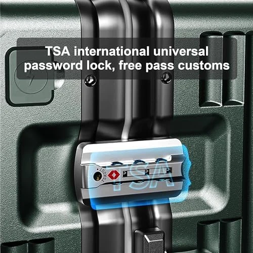 Expandable Carry-On Suitcase with Spinner Wheels — Smart Luggage, AIWEINY