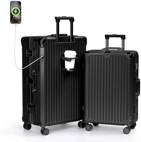 No Zipper Carry On Luggage with Wheels — Smart Luggage, Krute