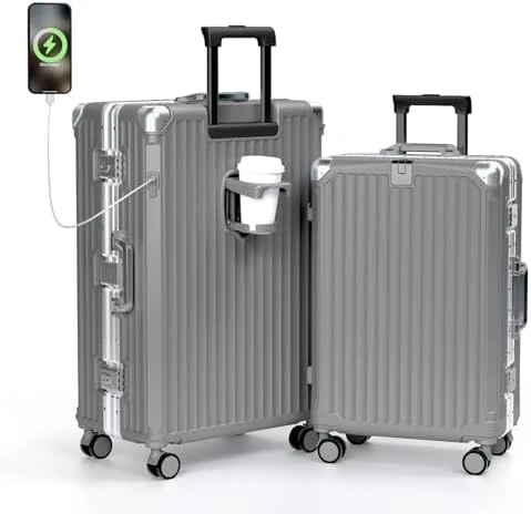 No Zipper Carry On Luggage with Wheels — Smart Luggage, Krute
