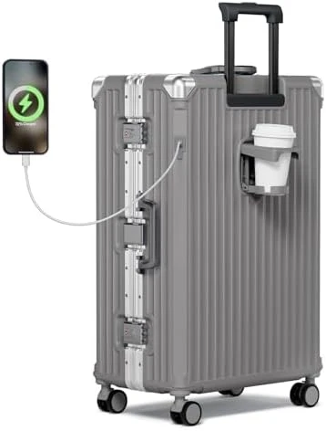 No Zipper Carry On Luggage with Wheels — Smart Luggage, Krute