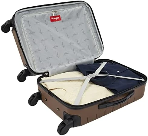 Smart Spinner Hardside Luggage, 22-Inch Carry-On — Smart Luggage, Wrangler