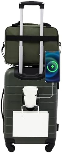 Smart Spinner Hardside Luggage, 22-Inch Carry-On — Smart Luggage, Wrangler