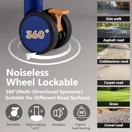 Carry On Luggage with Cup Holder and USB Port, Expandable Capacity, Smart Suitcase with Anti Slip Wheels and Handbag, 3... — Smart Luggage, Joyway