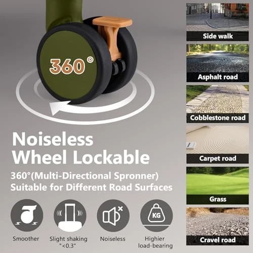 Carry On Luggage with Cup Holder and USB Port, Expandable Capacity, Smart Suitcase with Anti Slip Wheels and Handbag, 3... — Smart Luggage, Joyway