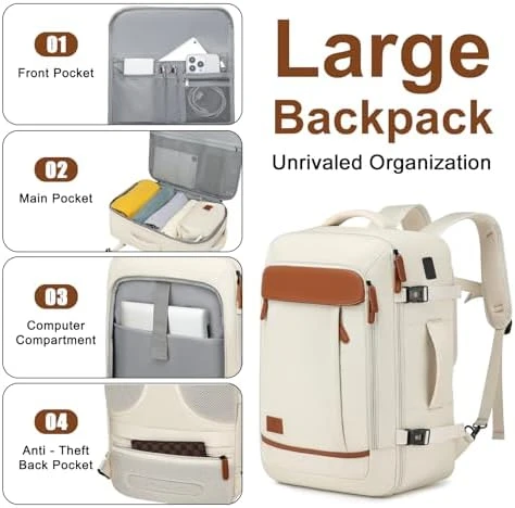 Carry On Luggage with Cup Holder and USB Port, Expandable Capacity, Smart Suitcase with Anti Slip Wheels and Backpack, 3... — Smart Luggage, Joyway