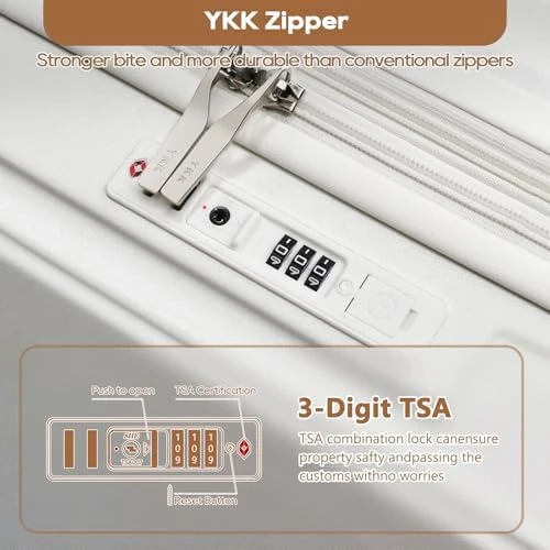 Expandable Carry On Luggage with Smart Cup Holder and USB Port — Smart Luggage, Joyway