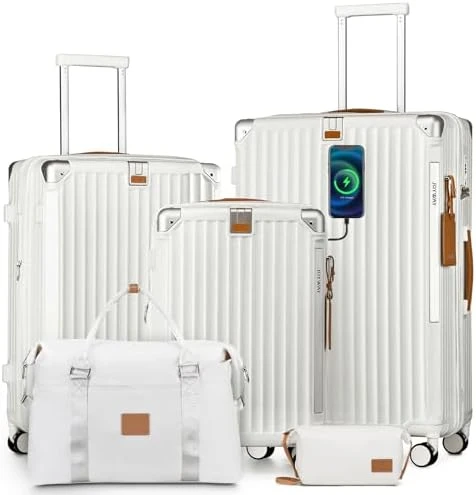 Expandable Carry On Luggage with Smart Cup Holder and USB Port — Smart Luggage, Joyway