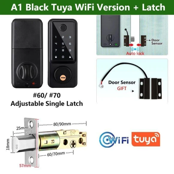 Automatic Fingerprint Smart Door Lock — Smart Lock, Crown Global