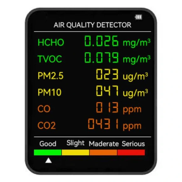 6 In 1 Air Quality Tester — Air Quality Monitor