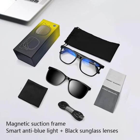 Bluetooth Smart Glasses for Vision Correction — Smart Glasses, Fashion Glasses M