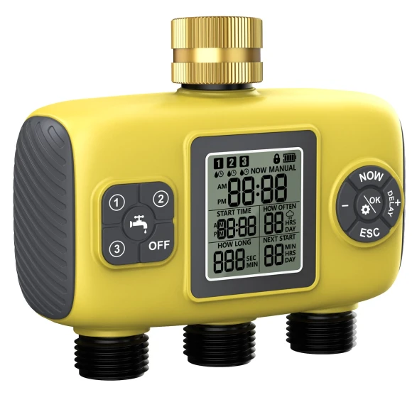 Smart Irrigation Controller with 3 Programmable Zones — Irrigation System