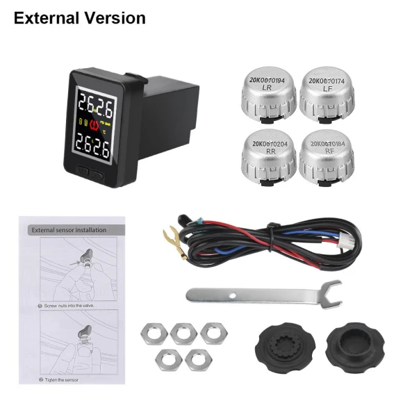 Tire Pressure Monitoring System with External Sensors — TPMS, LEEPEE