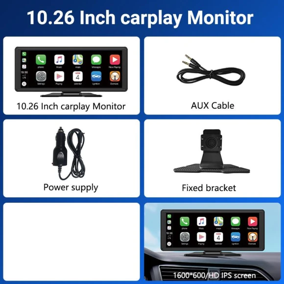 11.26-inch IPS Touchscreen Multimedia Video Player — Dash Cam, JOHO