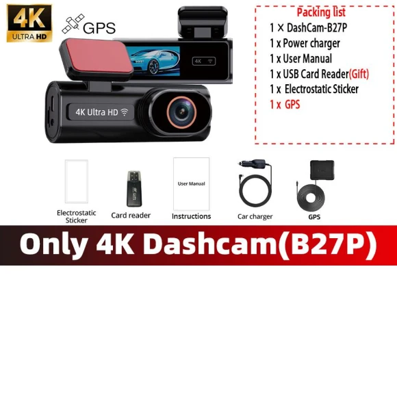 Car DVR with WIFI GPS Support — Dash Cam, E-ACE