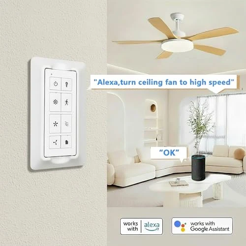 Ceiling Fan Remote Control Kit with Light Dimmer — Smart Fan, UBORSY