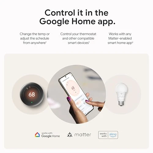 Learning Thermostat with Temperature Sensor — Smart Thermostat, Google