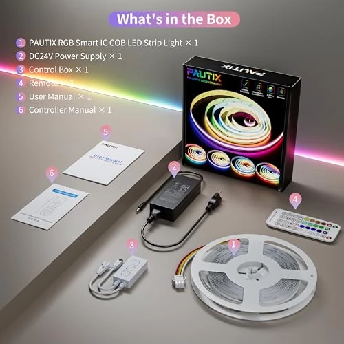 RGB Smart IC COB LED Strip Light — LED Strip Lights, PAUTIX