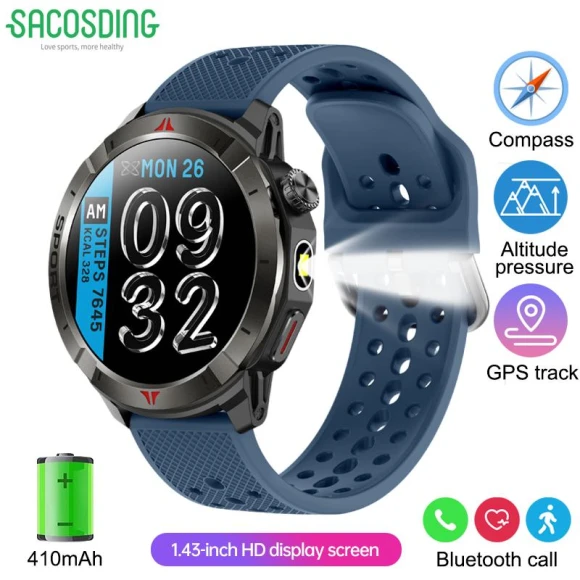 Smart Watch with GPS Tracker, SACOSDING