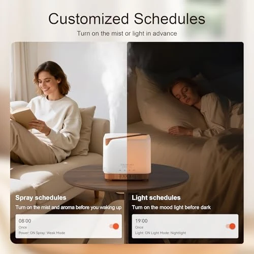 Smart WiFi Essential Oil Diffuser with Humidifier — Essential Oil Diffuser, ASAKUKI