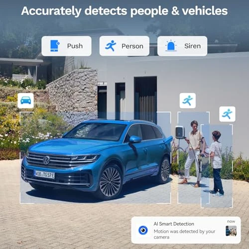 Window Camera with Night Vision, AI Smart Detection, 2-Way Audio, 24/7 Recording — Security Camera, LongPlus