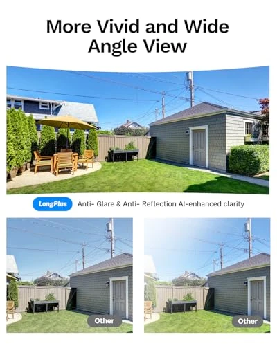 Window Camera with Night Vision, AI Smart Detection, 2-Way Audio, 24/7 Recording — Security Camera, LongPlus