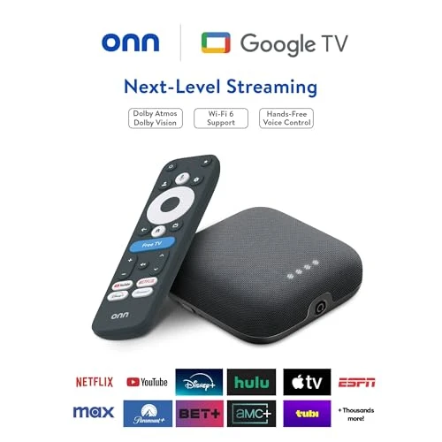4K Pro Streaming Device with Google TV — Smart TV, Onn