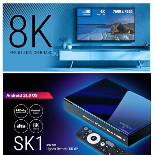 8K UHD TV Box — Smart TV, Ugoos