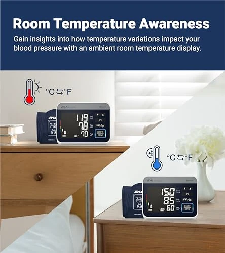 Precision Check Pro Blood Pressure Monitor for Home Use with Bluetooth - Wide Range Cuff, 4 Users, iOS & Android... — Blood Pressure Monitor, A&D Medical